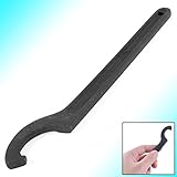 uxcell フックレンチ　引き掛けスパナ　スーパーツール　34mm-36mmの開口の直径　炭素鋼　ブラック