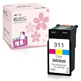 【Delightcolor】再生インク Canon（キャノン）用BC-311 XL（カラー）× 1個 BC-311 BC311 311【再生インク】残量表示付き【対応機種】PIXUS - (MP493, MP490, MP480, MP280, MP270, MX420, MX350, iP2700)