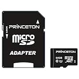 プリンストン UHS-I規格対応 microSDXC/HCカード 64GB PMSDU-64G