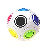 Dingji 2pcs Fun応力RelieverマジックレインボーボールキューブFidgetパズル教育玩具