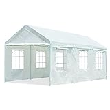 Quictent 20 ' x10 ' Heavy Duty PE防水パーティーウェディングテントカーポートキャノピー