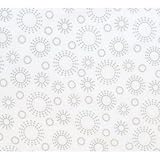 SheetWorld Fitted Cradle Sheet - Grey Dot Circles - Made In USA by sheetworld