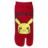 スモール・プラネット(Small Planet) ポケットモンスター 足袋ソックス ピカチュウ フェイス レッド レディース