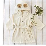 オーガニックコットン100％キッズバスローブ