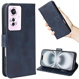 WenziLior OPPO Reno11 A 用 ケース 手帳型 適用 OPPOReno11A A401OP CPH2603 手帳ケース OPPO Reno11A カバー オッポ リノ11A 携帯カバー オッポリノ11A スマホケース おっぽ リノ11 A 手帳 case マグネット 窓口式 カード入れ付き カード収納 スタンド機能 衝撃吸収 スマホケース ネイビー