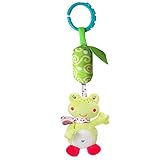 ベビーカー用ベビーベッド用おもちゃ　赤ちゃんガラガラおもちゃ　知育玩具　かわいい　ぬいぐるみ　ぶら下げるおもちゃ　カエル