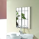 Decoraport Frameless壁掛け式浴室Silveredミラー長方形垂直水平化粧台ミラー24インチ* 32インチ( dk-od-b8016h ) S=24"*32" クリア