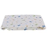 Perfk 洗面用品　ムスリンタオル　コットン　安全　ベビーワイプ　ソフト　全3色 - 青