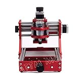 赤いミニ小型簡単収納家庭用CNC1310彫刻機 金属材料 木材加工 芸術品作り機械 ER11付きEngraving Machine Carving Machine Woodworking
