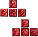 Xudukongjian テクスチャードバックライトキーキャップセット Logicool G813/G815/G913/G915 TKL WASD 方向キー用 複数色(レッド)