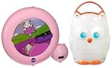 Kid'Sleep Classic Sleeping and Wake Alarm & Nightlight with Owl Light, Pink by Kid'Sleep