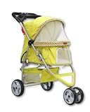 PETSTRO Pet Stroller, Pet Carrier 3輪ペットカート GREEN [並行輸入品]