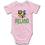 赤ちゃん&ベビー服 アイルランド Ireland 国章 半袖ロンパース 夏 女の子 男の子 18 Months ピンク