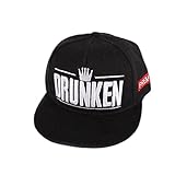 [ブラック]クール＆ファッション　カジュアルキャップ/フラットキャップハット/野球用帽子　48ー55cm