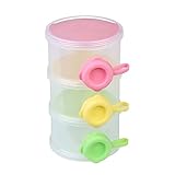 Excellent.advancedポータブルミルクパウダーディスペンサー3層脱着ミルクコンテナー