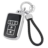 [ZANEKO] ノア80系 ヴォクシー80系キーケース適合トヨタエスクァイア アルファード ヴェルファイア30系 シエンタキーカバー 軽量可愛(シルバーブラック)