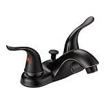 Designers Impressions 651533 Oil Rubbed Bronze Two Handle Lavatory Bathroom Vanity Faucet - Bathroom