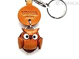 フクロウレザー星座マスコットSmall Keychains VANCA craft-collectibleキーリング日本製