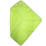 ベビー おくるみ タオル 75×75cm 綿100% グリーン カエル