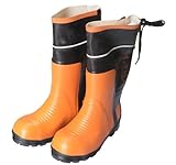 STIHL スチール チェンソー作業用ラバーブーツ ブラック/オレンジ 25.5cm 0000-884-4138