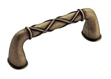 Amerock BP55421DBS Lattice Pull, Distressed Brass, 3-2/3-Inch [並行輸入品]
