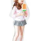 WIN　女児水着 キッズ べビー水着　お姫様 幼児 女の子 用 女の子　ワンピース スカート 子供水着 ガールズ ミズギ スイミング スクール水着 スイムウエア　ジュニア　プール (100cm, ピン