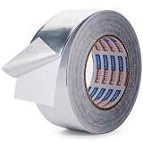 ADHES アルミテープ 金属テープ ステンレステープ耐熱 防水 導電性シルバー50mm x 64m