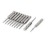 uxcell 六角スクリュードライバービット　メタル製　　50mm長さ 10個入り