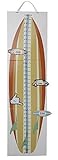 Growth Chart - Surfboard Gro Chart With 12 Moveable Height Stickers - Measures Up To 5 Feet Tall [並行