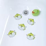 BathtubステッカーPuffer Fish – 安全Decals踏み板ノンスリップ滑り止めシャワーアップリケ