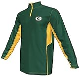Green Bay Packers NFLメンズSynthetic 1 /4 Zip軽量フリースグリーンサイズLT