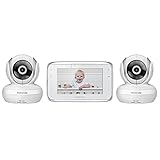 Motorola (モトローラ) MBP38S-2 Digital Video Baby Monitor with 4.3-Inch Color LCD Screen and 2 Cameras wi