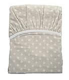 ダブルガーゼ ベビー敷フィットシーツ 《ガーゼ5種》 【78c×128c】【日本製】【綿100％】 (ドット：グレージュ)