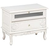 【ヴィオレッタ】リビングボード（アンティークホワイト）猫足 アンティーク家具 hb3i-RTV-1756AW