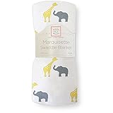 スワドルデザインズ SwaddleDesigns マーキゼット 軽量 ガーゼ おくるみ - モッドサークルオンホワイト ブランケット SD-405 敷布団 掛布団 日よけ 出産祝い 春夏秋 エイデンア