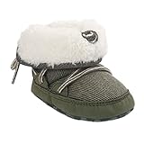 Tonsee ベビーシューズ ソフト スノーブーツ 歩行サポート 防寒対策 赤ちゃん 可愛い 靴 (11cm, グリーン)