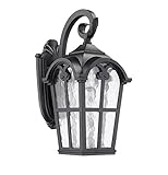 Chloe Lighting CH22009BK15-OD1 'Galvani' Transitional 1-Light Black Outdoor Wall Sconce 15' Height [