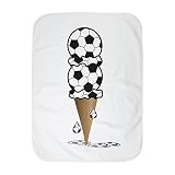 Truly TeagueベビーブランケットホワイトサッカーIceクリームCone