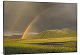 グローバルギャラリーRainbow Over Boulder山アイダホ壁アート 40W x 30H in. イエロー GCS-396065-3040-142