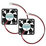 ANVISION 2パックDC 24V 40mm x 10mmブラシレス冷却ファン、デュアルボールベアリング