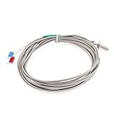 XDiscount 熱電対 Kタイプ K型センサ 4M M6 0-400℃ センサ径 4.3mm シルバートーン 1個入り