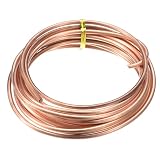 uxcell アクセサリーワイヤー 銅線 長さ約3.5M 線径4mm アーティスティック クラフト DIY 手芸用品 ガーデニング装飾用