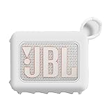 LICHIFIT JBL GO 4用シリコンケース カバー bluetoothスピーカー 保護カバー 保護 耐衝撃 傷防止 軽量 旅行 運動 持ち運び便利 アクセサリー（ホワイト）