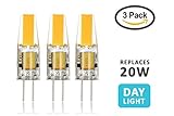 Light Blue USA G4-1.5CW60D G4 Base 2-W COB 6500K 12V LED Lighting Bulbs Dimmable,Warm White, Pack of