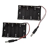 SODIAL(R) 2xバッテリーホルダーバッテリーコンパートメントリード線と6×単三電池用