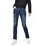 [ジースターロゥ] レディース テーパード ジーンズ 立体裁断 ストレッチ 5620 Heritage embro tapered wmn D04806-6553-89-W23/L30