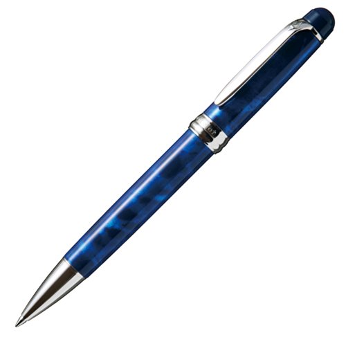 ぺんてる ボールペン ランスロット 5 LCB51ZC シルバーリーフ ブルー