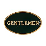 モンタギュー金属製品Gentlemen Oval Wall Plaque グリーン SP-38-HGG