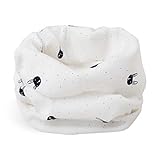 XIKA 子ども用 スヌード 綿100% ネックウォーマー 襟巻き ウサギちゃん 春先・秋用 (ホワイト)