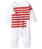 [バーバリー] Burberry Kids ガールズ Red Bus Graphic Overall (Infant) ワンピース White 6 Months [並行輸入品]